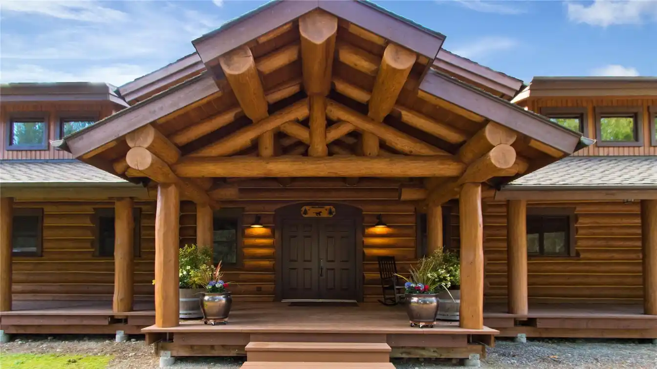 Unparalleled Spanning Custom Built Luxury Log Home