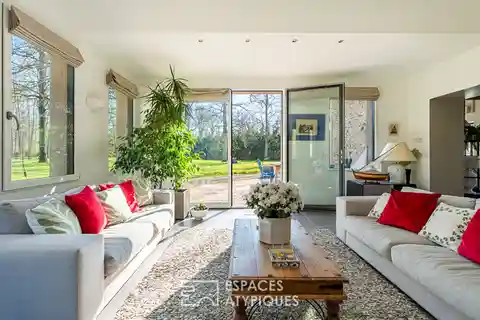 Spacious Dual-house Property with Private Park