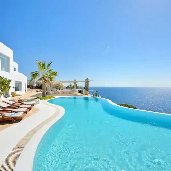 TWO LUXURY SEAFRONT VILLAS WITH PRIVATE DOCK - MYKONOS