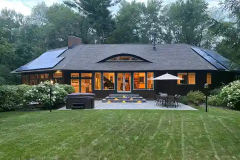 Privacy and Style in a Wooded Setting