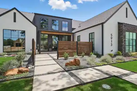 Single-Story Smart Home with Pickleball Court