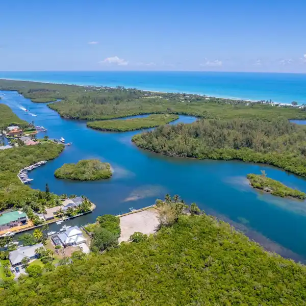 PREMIER WATERFRONT POINT LOT IN HOBE SOUND