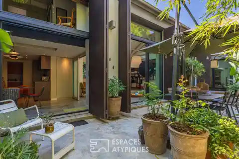 Spacious Contemporary Loft with Lush Private Patio