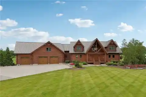 Breathtaking Log Home in a Serene Country Setting