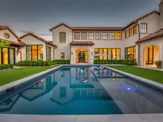 Spectacular Tuscan Transitional Home in Quail Hollow