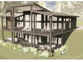Custom Built Modern Style Home on Riverfront Lot