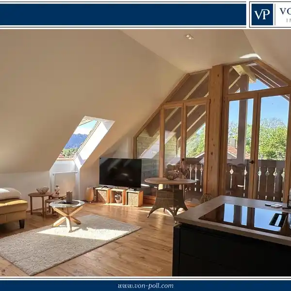 NEW ATTIC HIDEAWAY IN A RURAL IDYLL: FULLY FURNISHED REFUGE INVITES YOU TO MOVE IN IMMEDIATELY