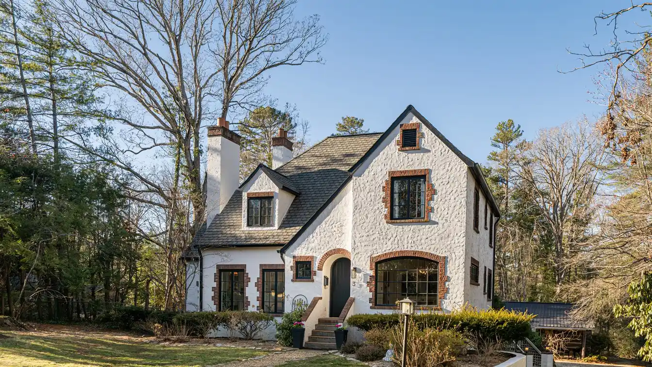 Sophisticated Modern Tudor Home in Biltmore Forest