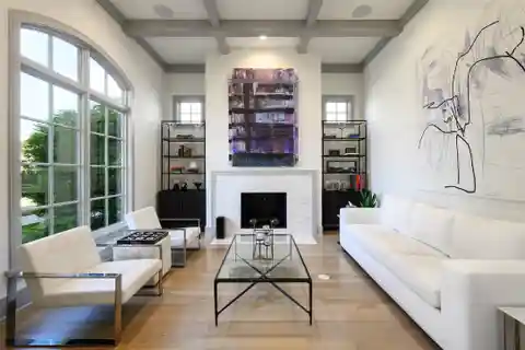 Elegant Interiors with Hardwood and Designer Fixtures