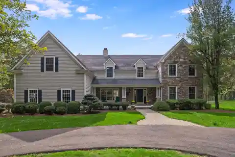 Striking Stone and Cedar Residence