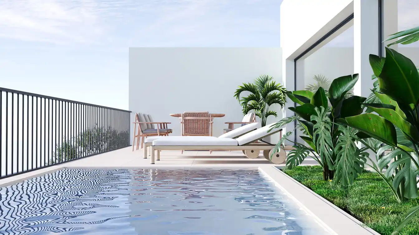 Modern Townhouse with Pool in Sa Cabaneta with Views of the Tramuntana