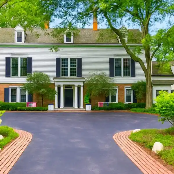 STATELY HOME WITH EXPANSIVE PRIVATE GROUNDS