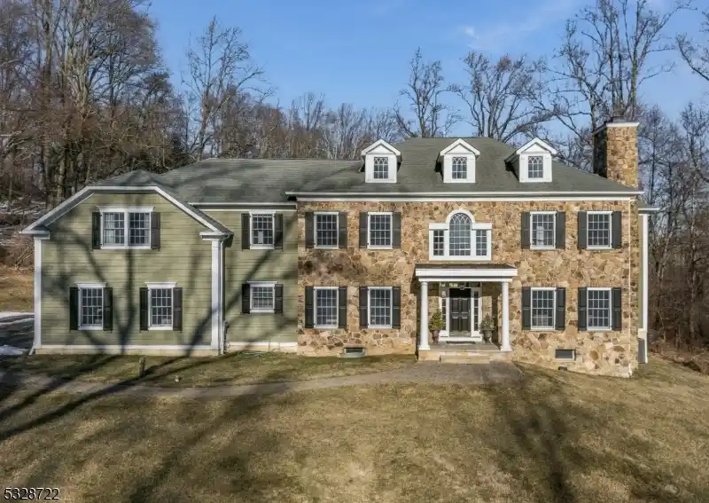 Stately Stone-front Colonial