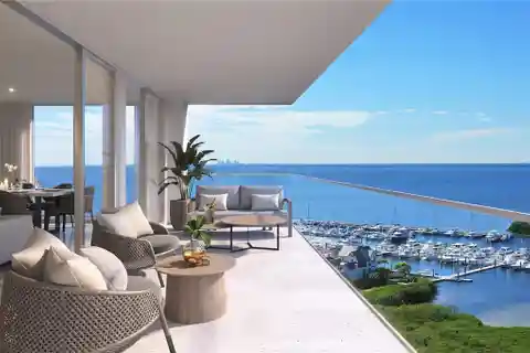 Elegant Four Bedroom Penthouse at the New Aqua in Westshore Yacht Club