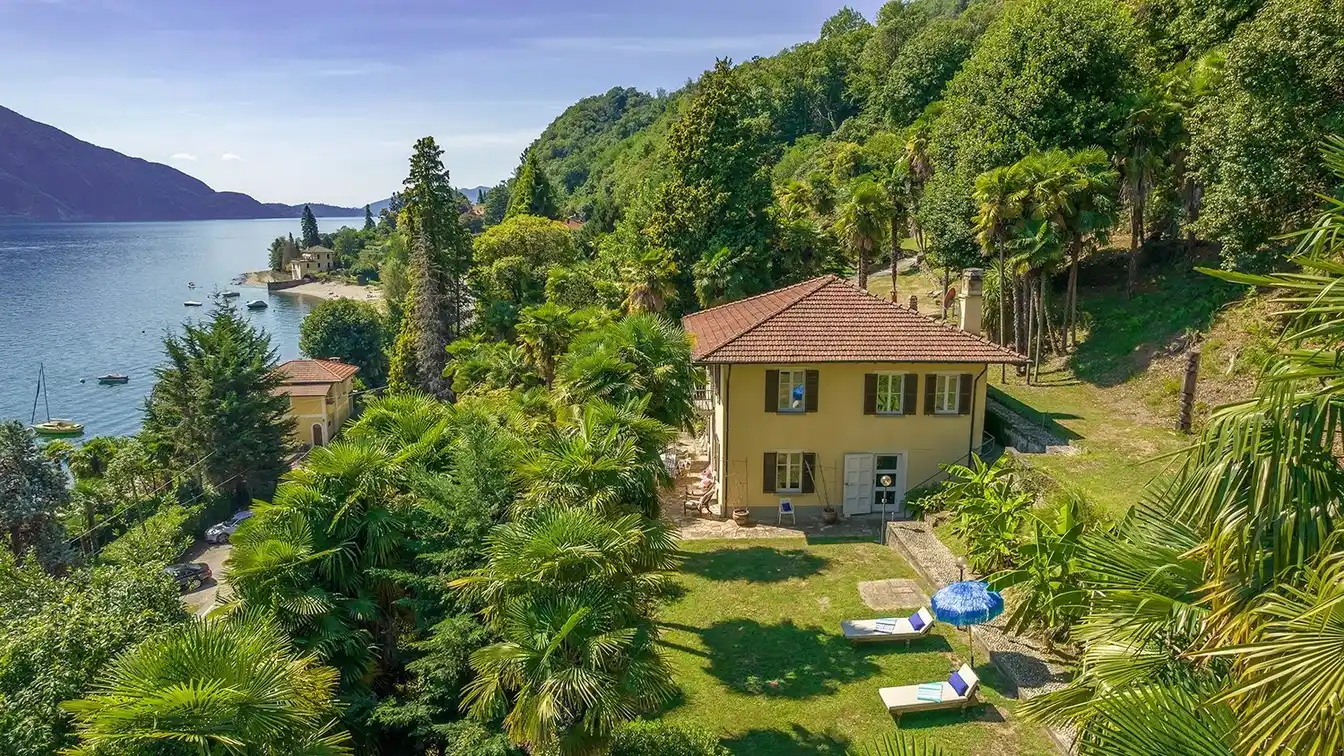 Elegant Period Villa with Park Overlooking Lake Maggiore
