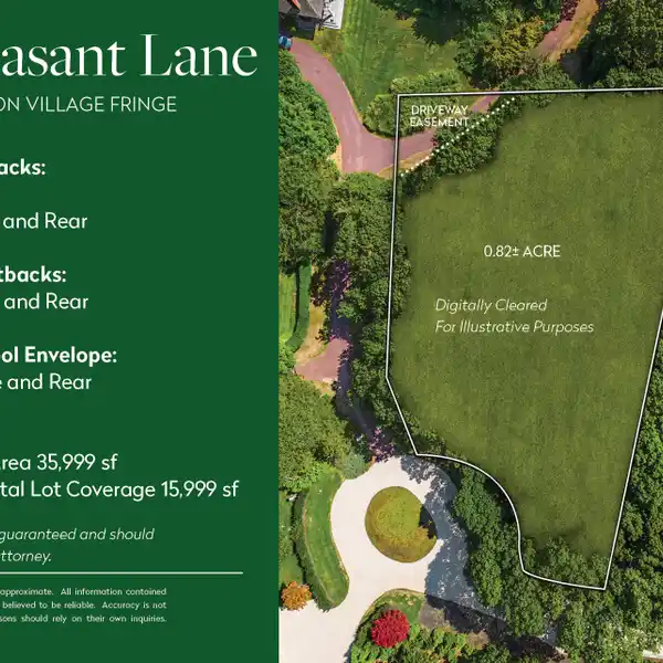 TUCKED-AWAY EAST HAMPTON PARCEL FOR INSPIRED LIVING