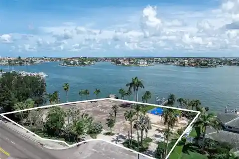 Rare Double Waterfront Lot on Treasure Island