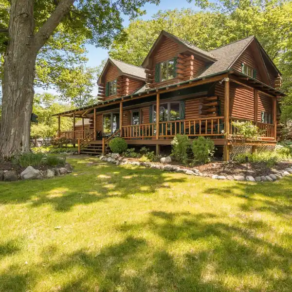 BEAUTIFULLY MAINTAINED LAKEFRONT LOG HOME
