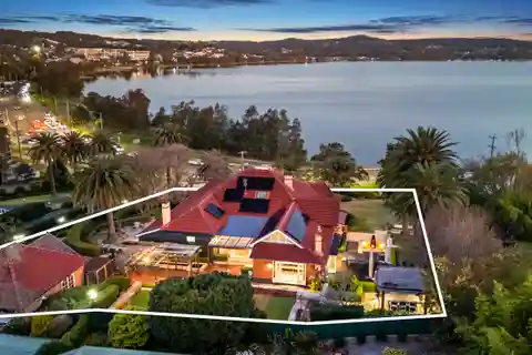 High-Set Residence with Cinematic Views Across Lake Macquarie