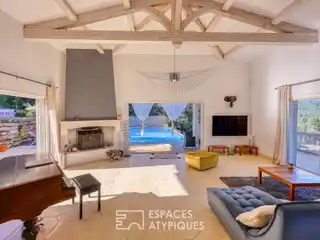 Infinity Pool Villa Overlooking Gapeau Valley