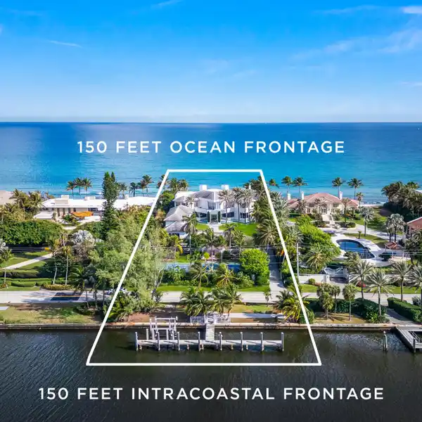 INCREDIBLE PROPERTY IN THE MANALAPAN OCEAN TO LAKE SECTION