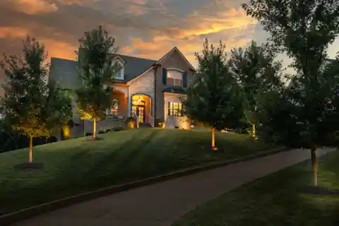 Storybook Hilltop Home Backing to Green Space