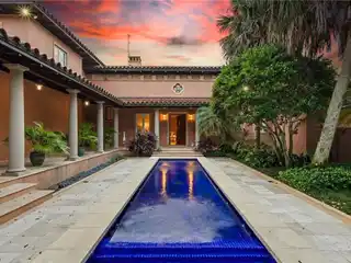 Mizner-style Home Plus Guest Cottage on over 42 Acres