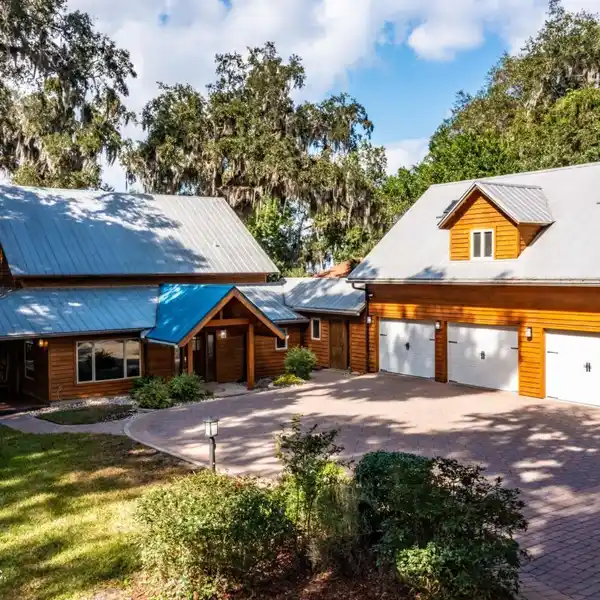 ELEGANT RIVERFRONT HOME ON DOUBLE LOT