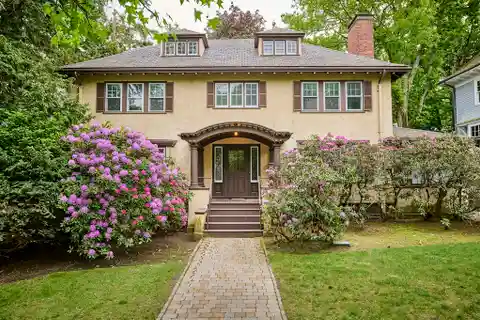 Fisher Hill Colonial with Timeless Architectural Charm