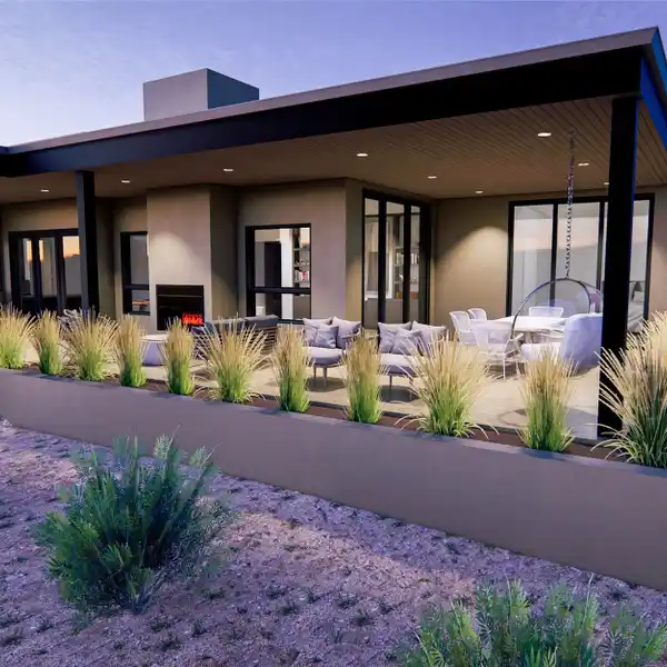 NEW HOME BLENDING TRADITIONAL AND MODERN PUEBLO STYLES