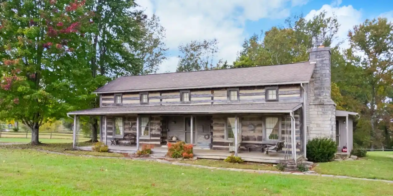 Log Home on 14.5 Acres