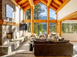 Post-And-Beam Chalet Offers Breathtaking Views of Blackcomb Mountain