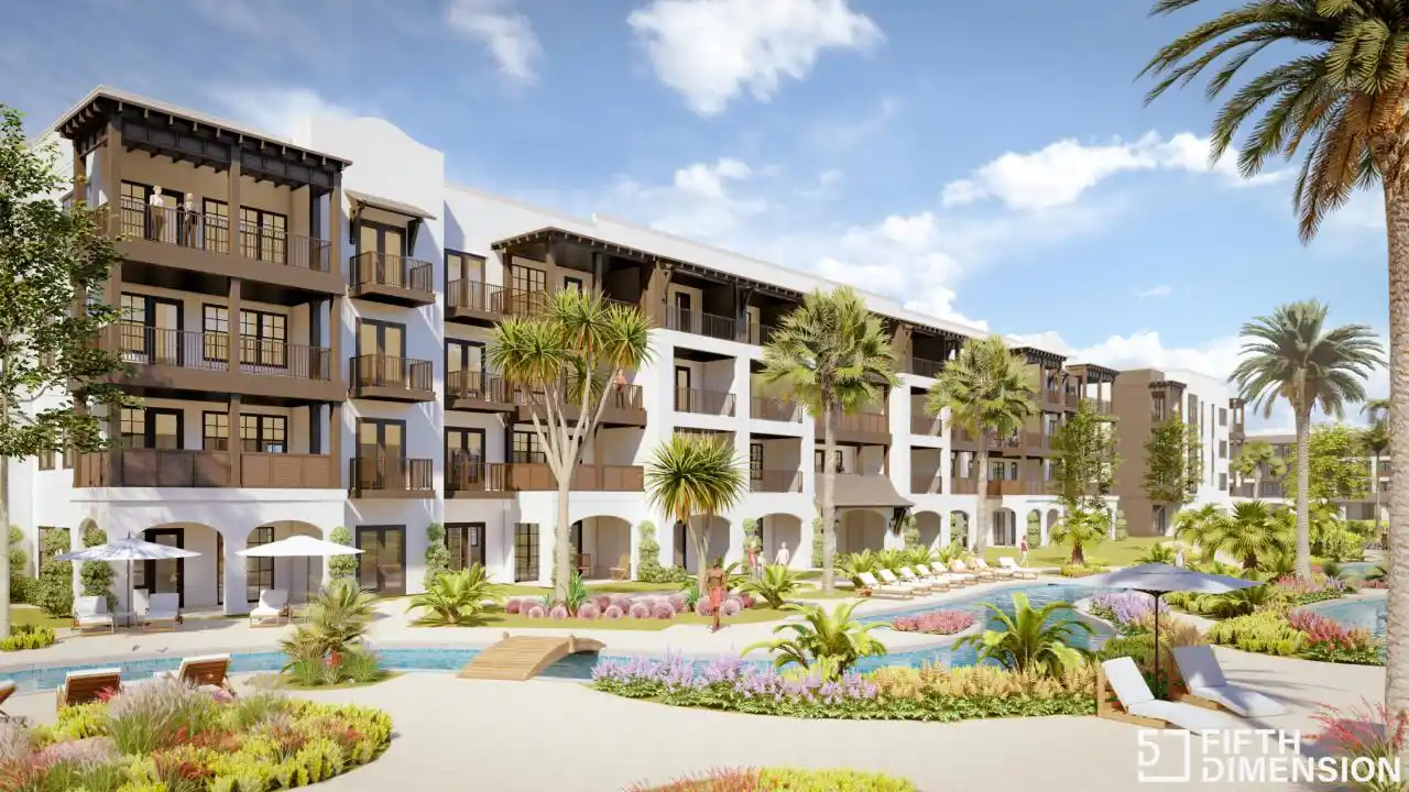 Condos Overlooking Aquatic Elegance