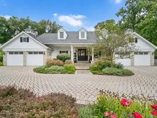 Classic Nantucket Style, Hydrangea-Lined Facade Home