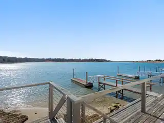 Chic Beachy Waterfront Home for Rent