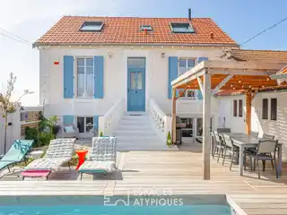 Luxury Seaside Villa with Heated Pool