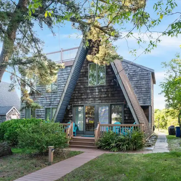 METICULOUSLY MAINTAINED A-FRAME STYLE BEACH HOME