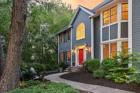 Elegant Colonial with Marble Foyer and Vaulted Spaces
