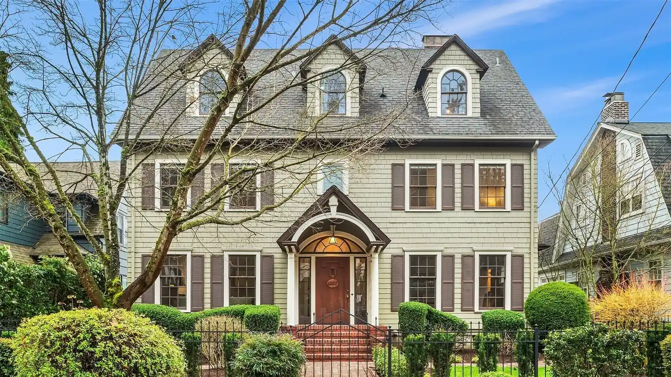 Three-story New England-inspired Colonial Home