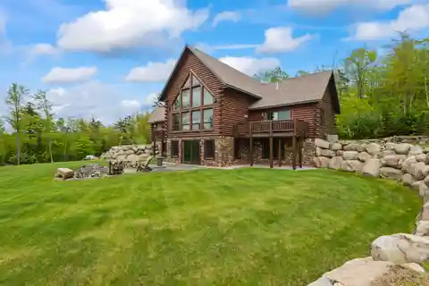 Contemporary Log Home
