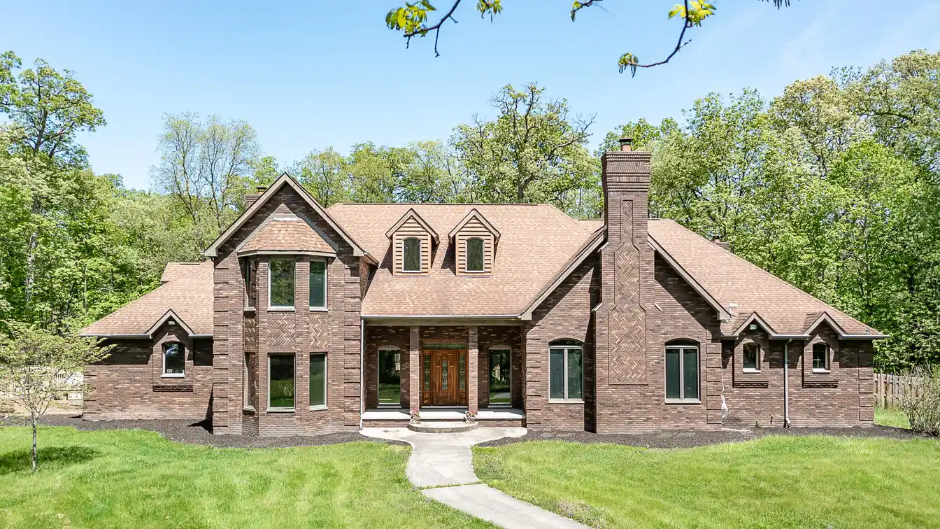 Grand All-brick Home on over Nine Acres