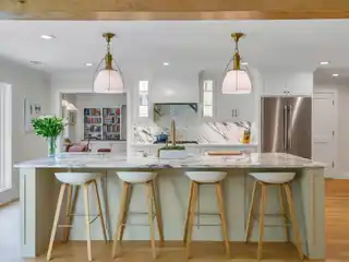 Ellyn Amador Designed Home with Radiant Hardwood Floors