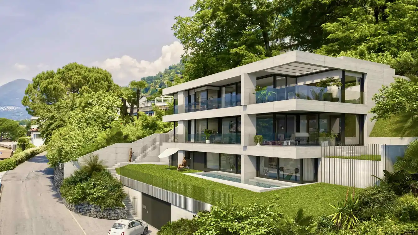 Tranquil Contemporary Residence Close to the Center of Lugano