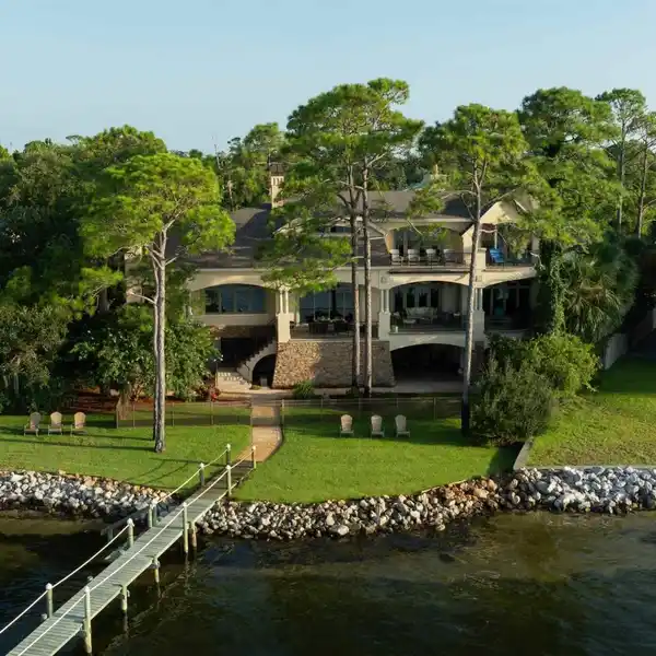 ELEGANT WATERFRONT FRENCH COUNTRY HOME