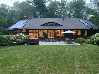 Privacy and Style in a Wooded Setting