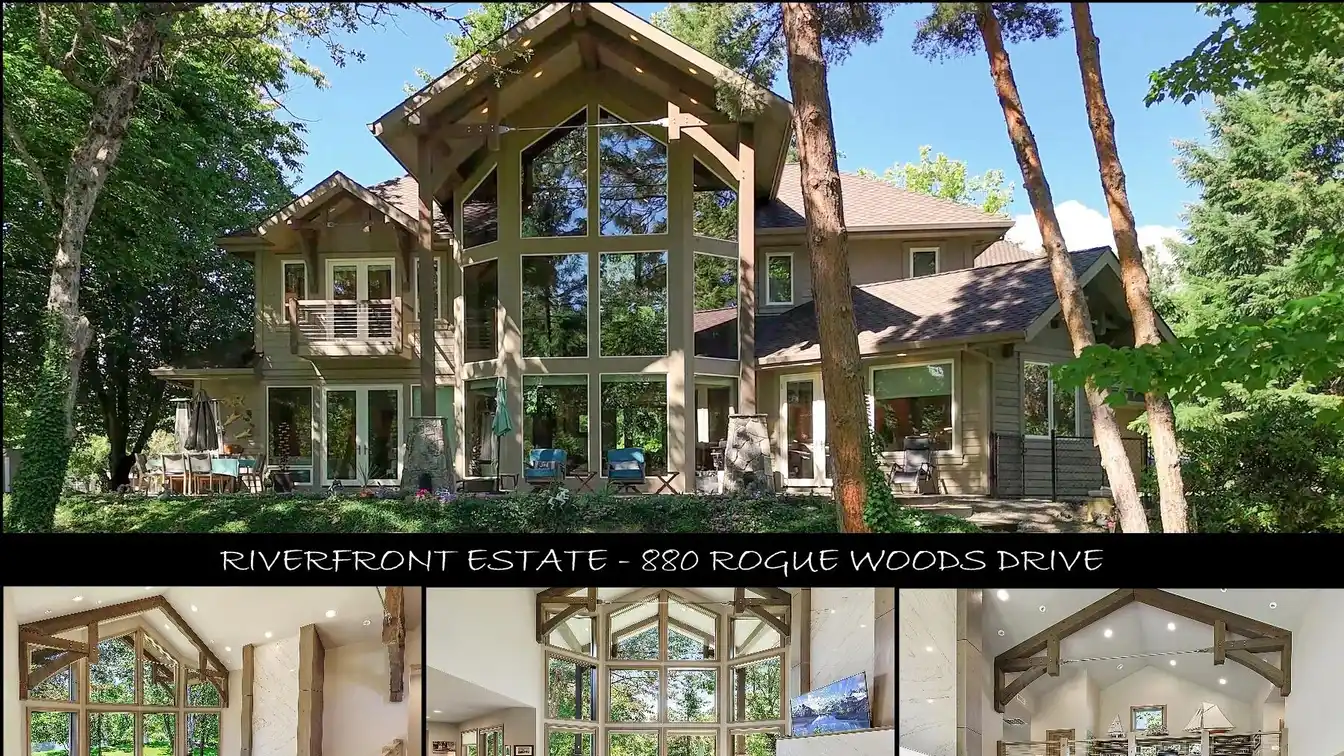 Exceptional Riverfront Estate with Expansive Views