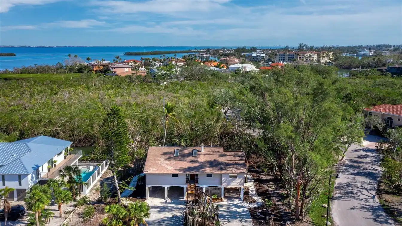 Elevated Waterfront Home on the North End of Longboat Key