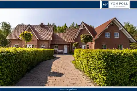 Stylish Two-Family House with Commercial Hall