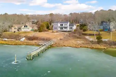 Charming Custom Contemporary Cape on Bournes Pond