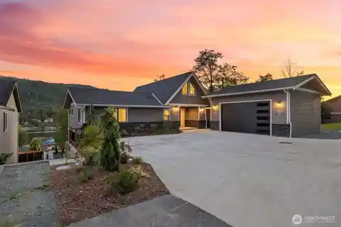 Brand-New Custom Home Perched Above Big Lake